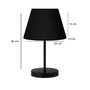 Opviq AYD-3156 Lámpara de Mesa Negra